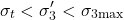 \begin{equation*} \sigma_t < \sigma'_3 < \sigma_{3\text{max}} \end{equation*}