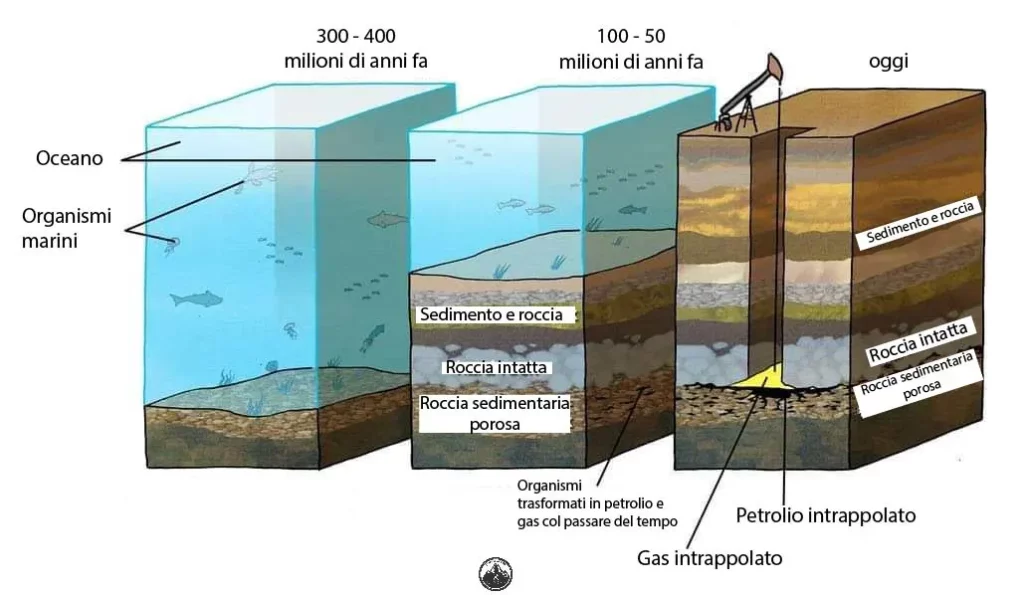 come di forma il petrolio